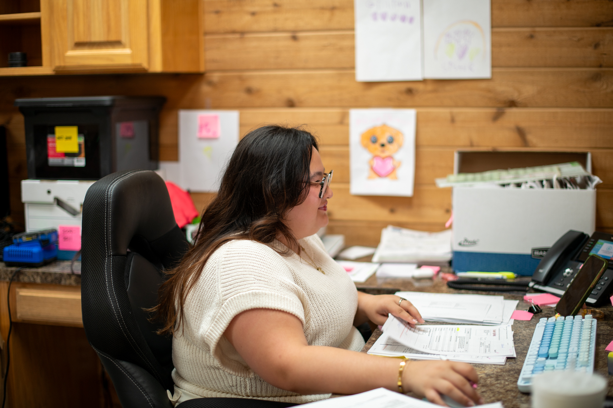 OFFICE STAFF AT LANGE ROOFING